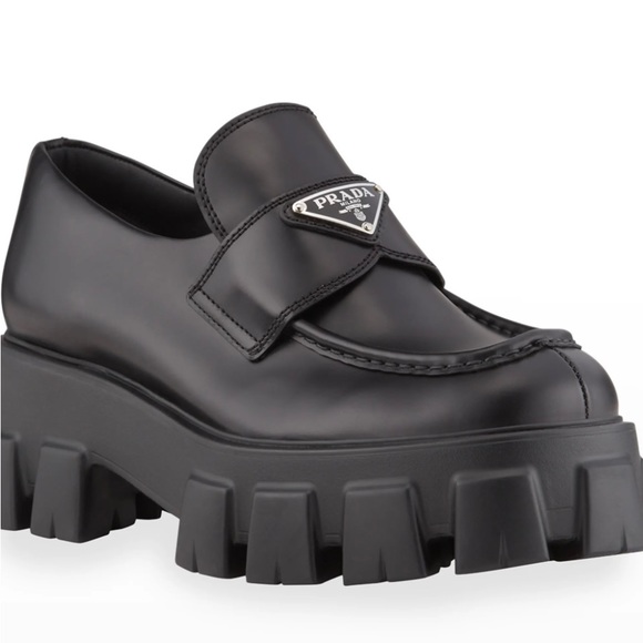 Prada
Monolith Leather Logo Platform Loafers - Picture 4 of 4